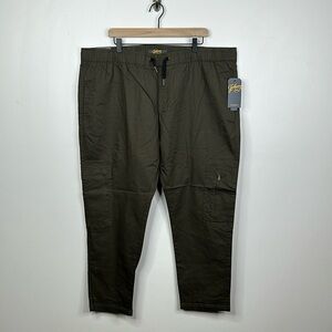 Johnny Bigg Leon Elastic Waist Cargo Pant in Khaki Green Men’s Size 46